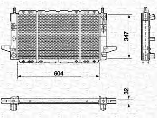 MAGNETI MARELLI Vízhűtő BM497_MM