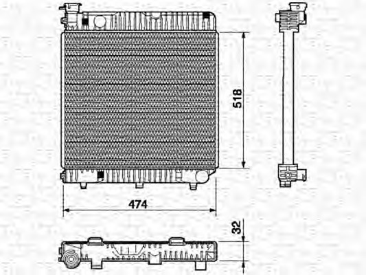 MAGNETI MARELLI BM523_MM Vízhűtő