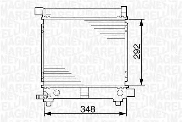 MAGNETI MARELLI Vízhűtő BM535_MM