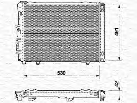 MAGNETI MARELLI Vízhűtő BM541_MM