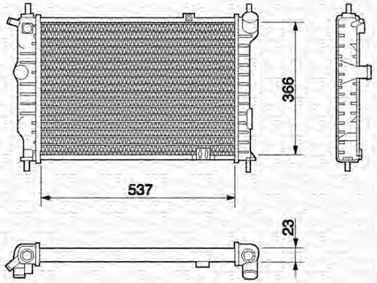 MAGNETI MARELLI Vízhűtő BM585_MM