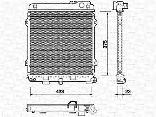 MAGNETI MARELLI Vízhűtő BM701_MM