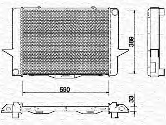 MAGNETI MARELLI Vízhűtő BM713_MM