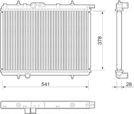 MAGNETI MARELLI Vízhűtő BM797_MM