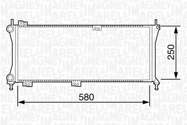 MAGNETI MARELLI Vízhűtő BMQ814_MM