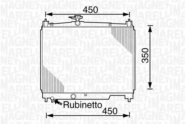 MAGNETI MARELLI Vízhűtő BM826_MM