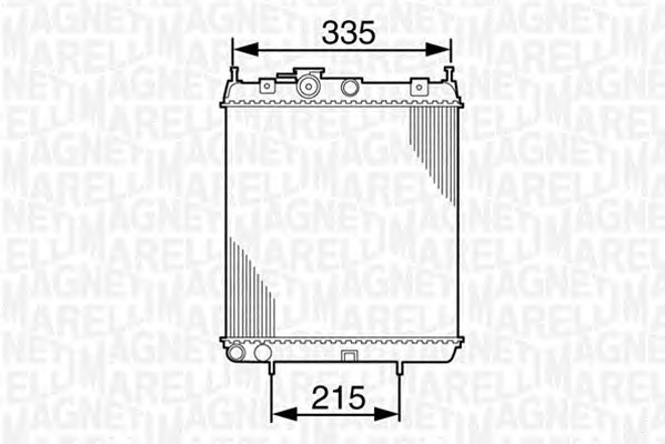 MAGNETI MARELLI Vízhűtő BM827_MM