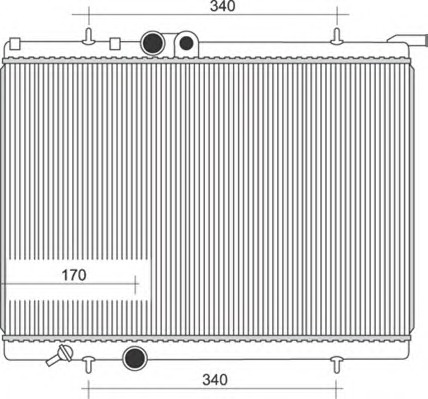 MAGNETI MARELLI Vízhűtő BM881_MM