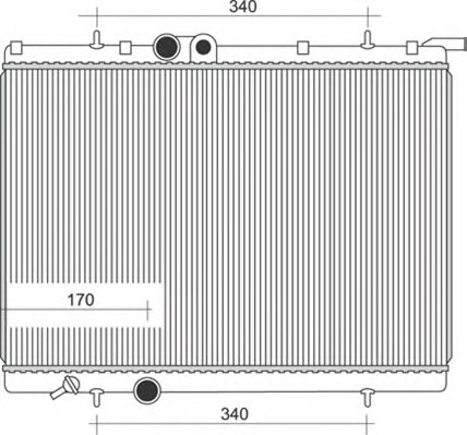 MAGNETI MARELLI Vízhűtő BM883_MM