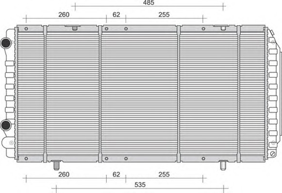 MAGNETI MARELLI Vízhűtő BM894_MM