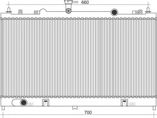 MAGNETI MARELLI Vízhűtő BM941_MM