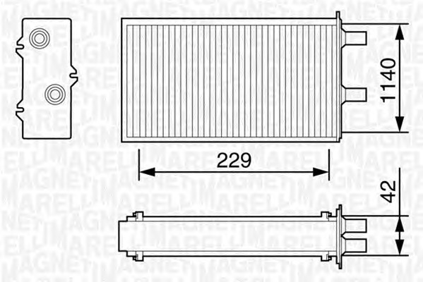 MAGNETI MARELLI Fűtőradiátor BR055_MM