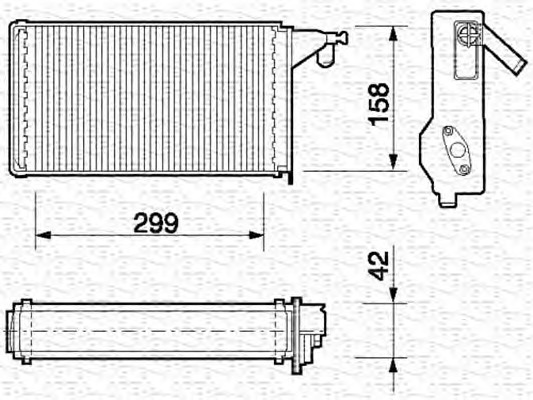 MAGNETI MARELLI Fűtőradiátor BR062_MM