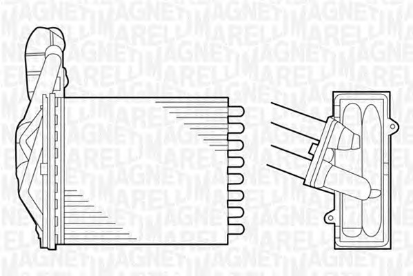 MAGNETI MARELLI Fűtőradiátor BR075_MM