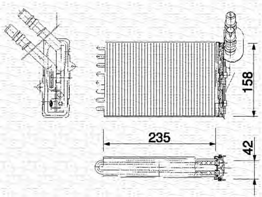 MAGNETI MARELLI Fűtőradiátor BR159_MM