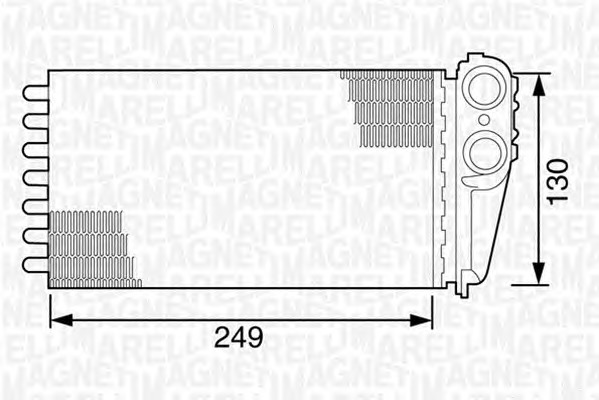 MAGNETI MARELLI Fűtőradiátor BR162_MM