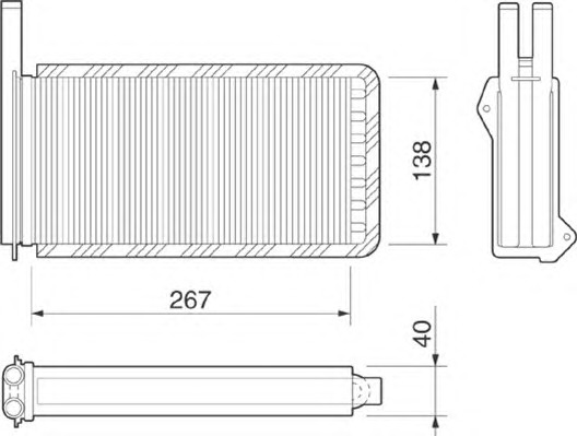 MAGNETI MARELLI Fűtőradiátor BR209_MM