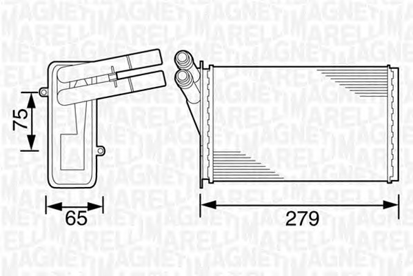 MAGNETI MARELLI Fűtőradiátor BR220_MM