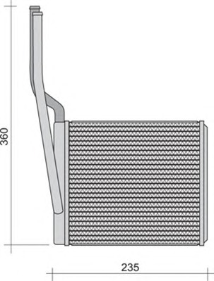 MAGNETI MARELLI Fűtőradiátor BR257_MM