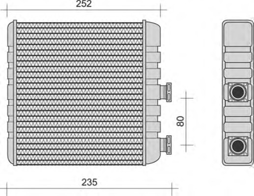 MAGNETI MARELLI Fűtőradiátor BR270_MM