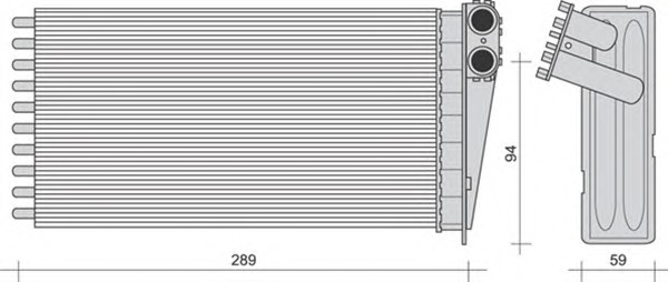 MAGNETI MARELLI Fűtőradiátor 350218273000_MM