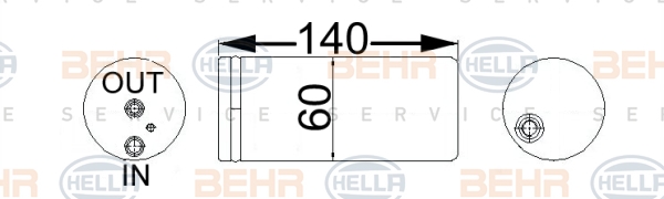 BEHR Klímaszárító patron 8FT351192-714