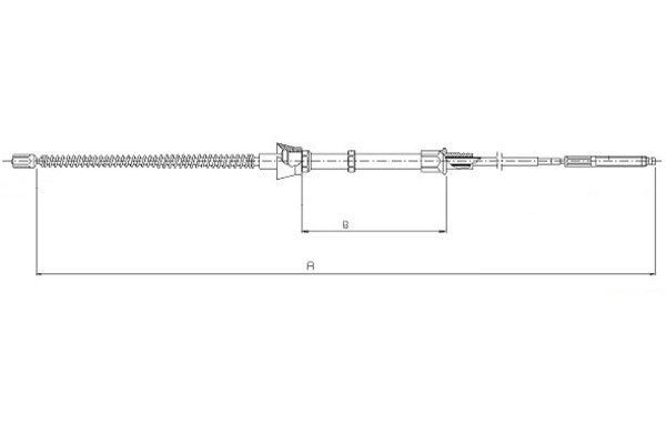 TEXTAR Kézifék bowden 44004300_TEXTAR