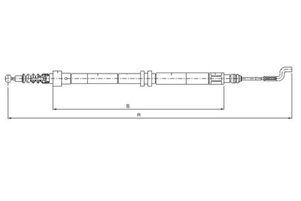 TEXTAR Kézifék bowden 44004400_TEXTAR