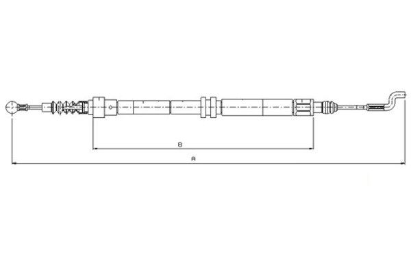 TEXTAR Kézifék bowden 44004700_TEXTAR