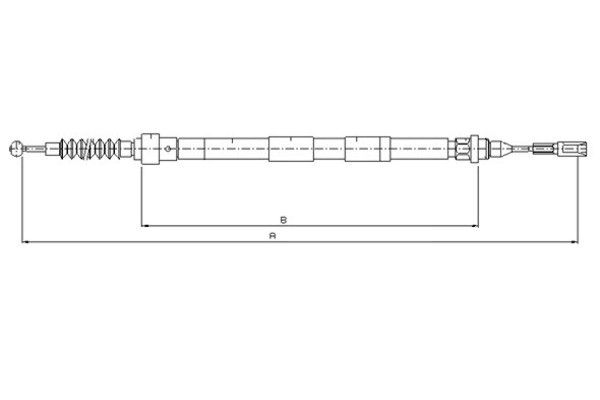 TEXTAR Kézifék bowden 44005100_TEXTAR