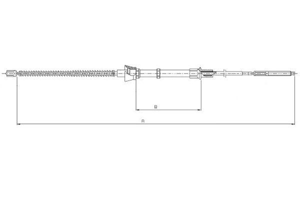 TEXTAR Kézifék bowden 44005200_TEXTAR