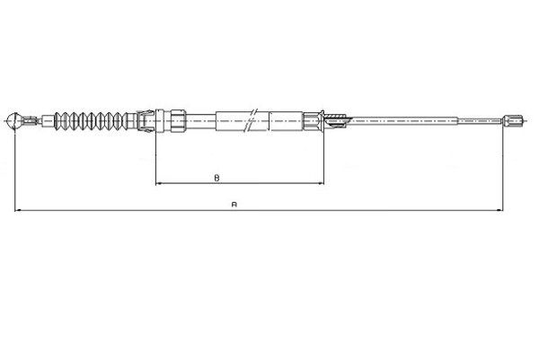 TEXTAR Kézifék bowden 44006600_TEXTAR