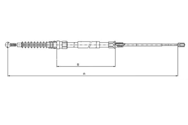 TEXTAR Kézifék bowden 44006700_TEXTAR