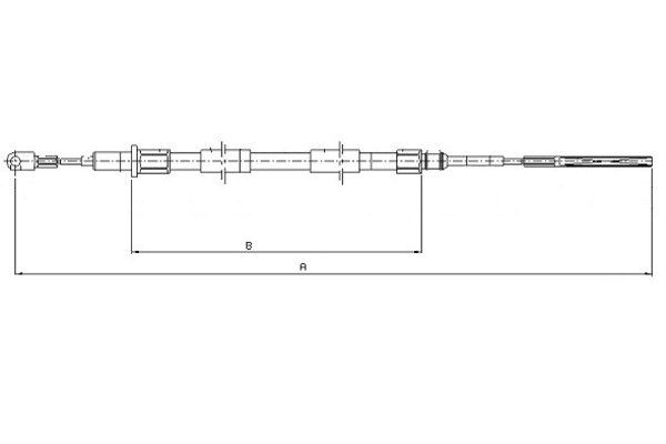 TEXTAR Kézifék bowden 44008600_TEXTAR