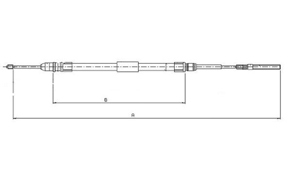 TEXTAR Kézifék bowden 44008700_TEXTAR