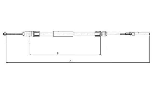 TEXTAR Kézifék bowden 44008800_TEXTAR