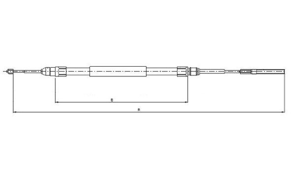 TEXTAR Kézifék bowden 44008900_TEXTAR