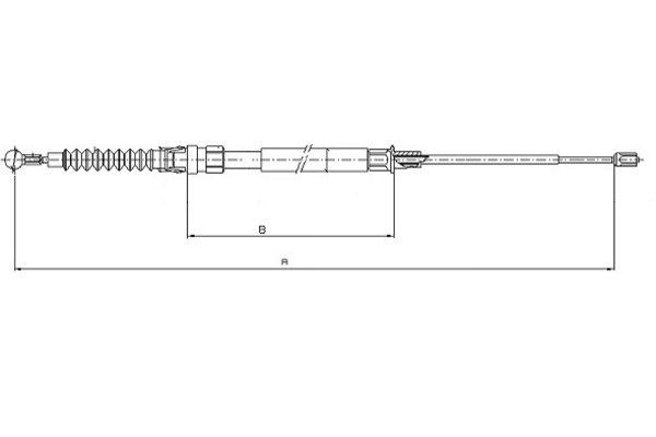 TEXTAR Kézifék bowden 44044700_TEXTAR