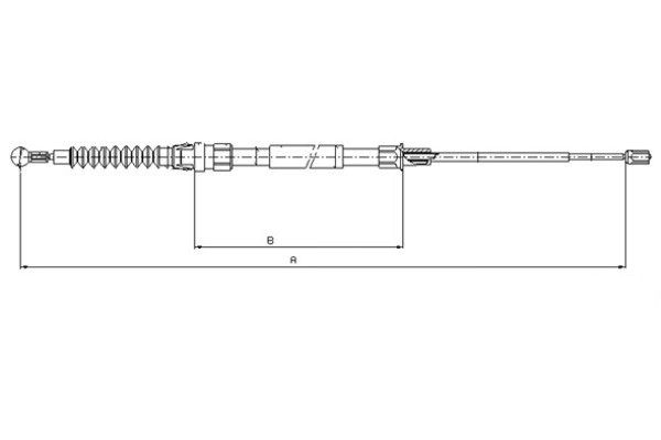 TEXTAR Kézifék bowden 44044800_TEXTAR