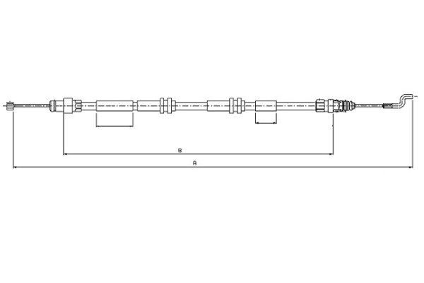 TEXTAR Kézifék bowden 44046400_TEXTAR