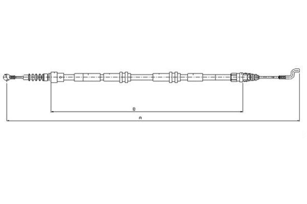 TEXTAR Kézifék bowden 44046500_TEXTAR