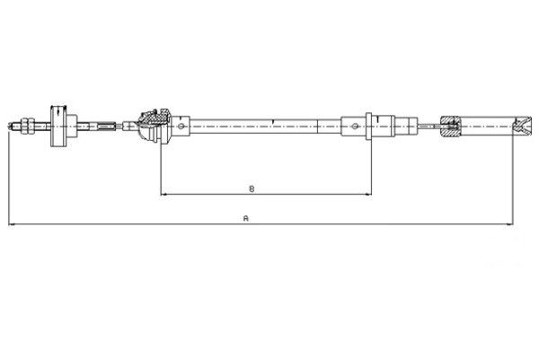 TEXTAR Kuplungbowden 58001200_TEXTAR