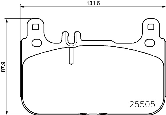 BREMBO Fékbetét, mind P50128_BREMBO