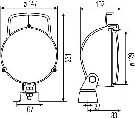 HELLA Lámpa, univerzális 1G3996001-267