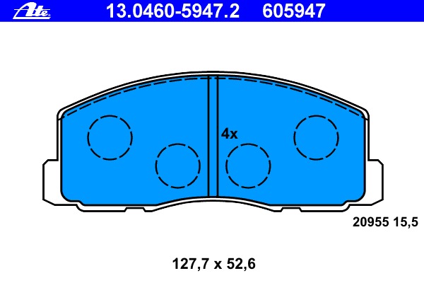 ATE Első fékbetét 13.0460-5947.2_ATE