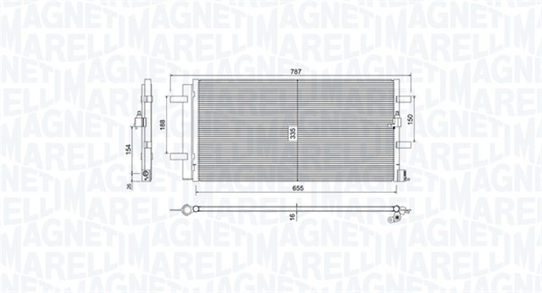 MAGNETI MARELLI Klímahűtő BC746_MM