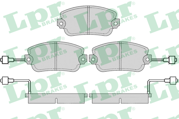 LPR Első fékbetét 05P105_LPR