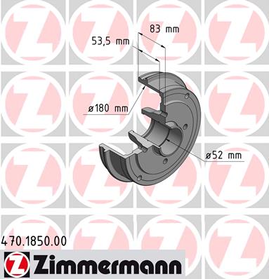 ZIMMERMANN Fékdob 470.1850.00_ZIM