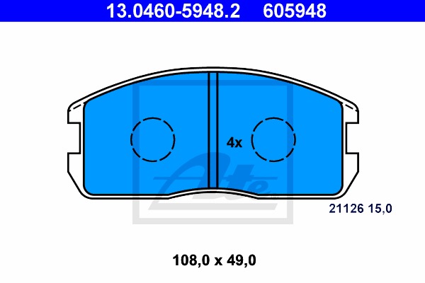 ATE Első fékbetét 13.0460-5948.2_ATE