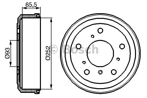 BOSCH Fékdob 0986477034_BOSCH